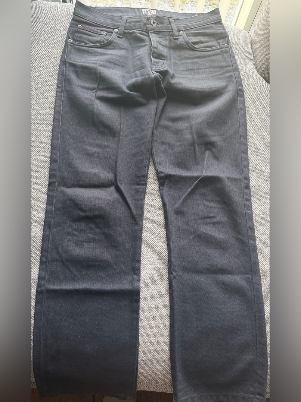 Naked & Famous Denim SlimGuy Navy Selvedge Chino Jeans